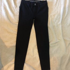 American Eagle black jeggings size 00 short